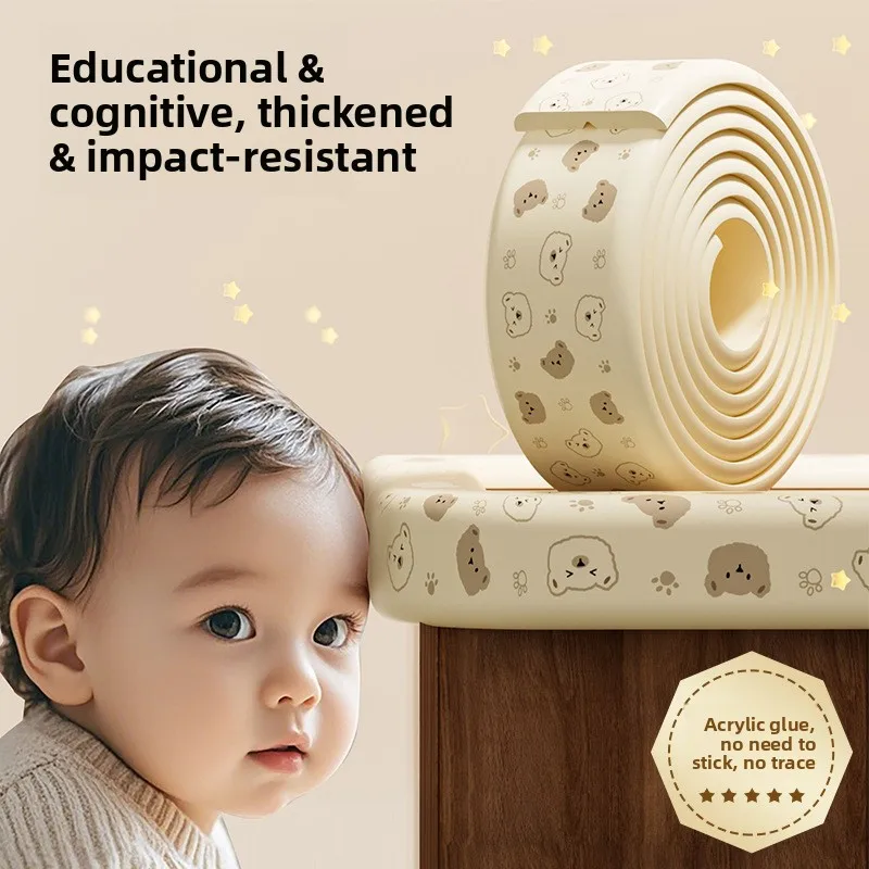 Multi‑Color Baby Anti‑Collision Strip, Super Soft Corner & Window Sill Edge Protector