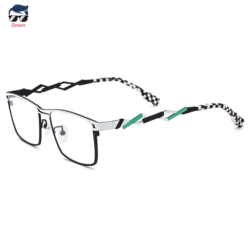 

New Pure Titanium Ultra Light Square Glasses Stylish Frame for Women and Men Business with Prescription Lenses Multiple Colors