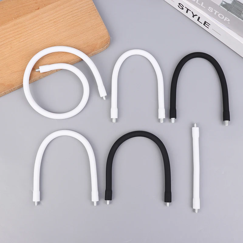 Tuyau à col de cygne flexible pour lampe, tuyau en silicone métallique, flexible, flexible, souple, flexible, flexible, flexible, flexible, flexible, pliable, saillant, universel, filetage mâle femelle, M6, M8, 1PC