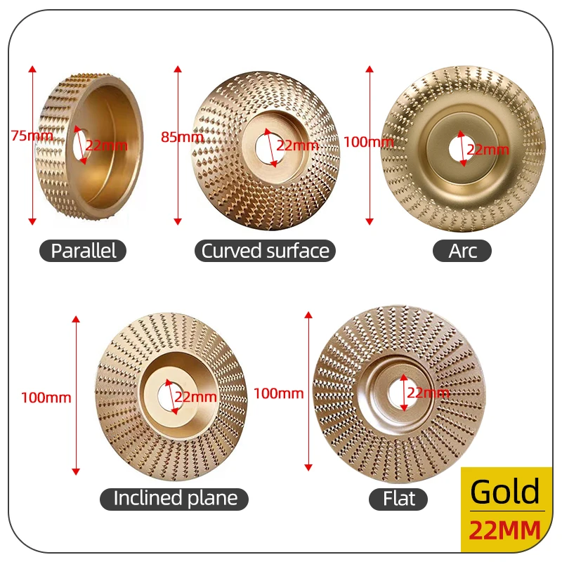 Imagem -03 - Roda de Polimento de Madeira Disco Rotativo Ferramenta de Escultura em Madeira de Lixamento Disco Abrasivo para Rebarbadora Bore 16 mm 22 mm Pcs Pcs Pcs