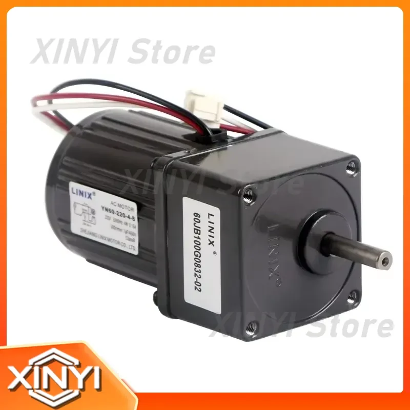 for AC Gear Motor 4W Low Noise YN60-220-4-8 Single-phase Capacitor Operation Reversible Kitchen Wet Waste Degradation Motor