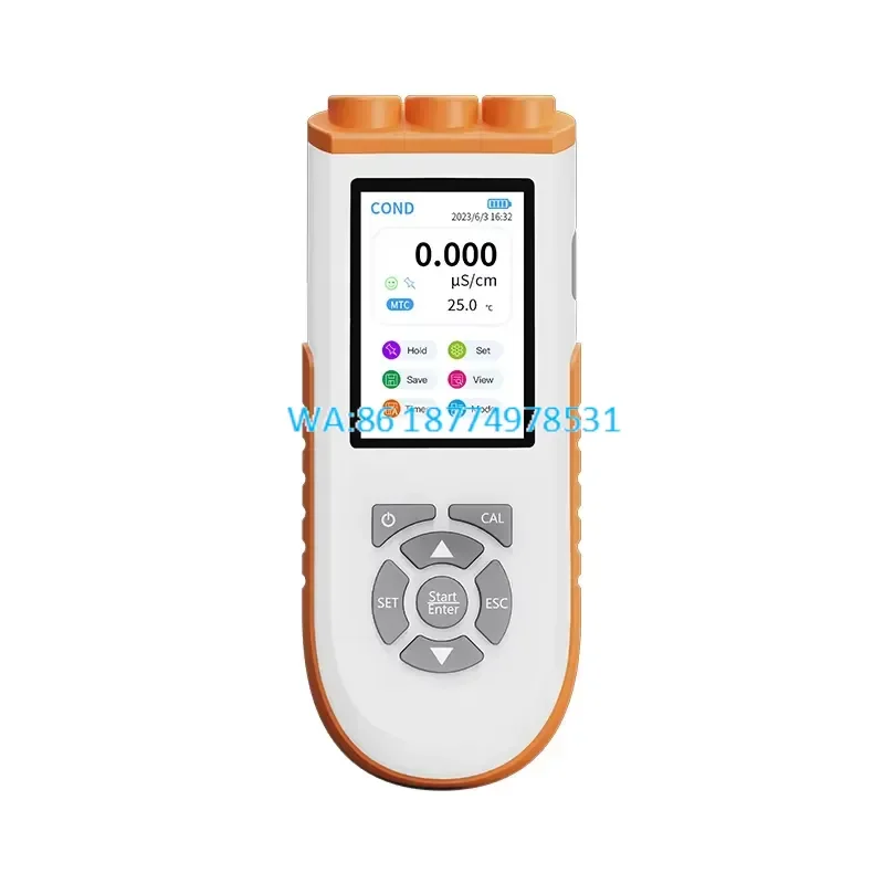 Wmwmnu Portable Conductivity Meter Water Quality Tester Handheld TDS Salinity Resistivity Temp EC Testing Analyzer for YCH