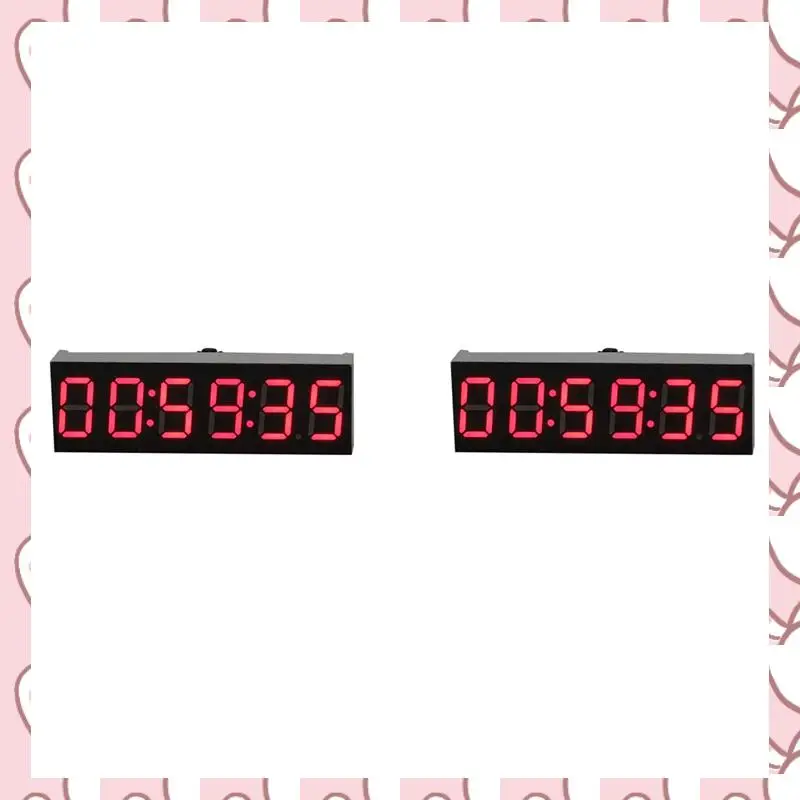 

HHTL 2 шт. 0,36 дюйма 6-битные часы светодиодные цифровые электронные часы W второй модуль дисплея выключение питания регулировка яркости памяти-C