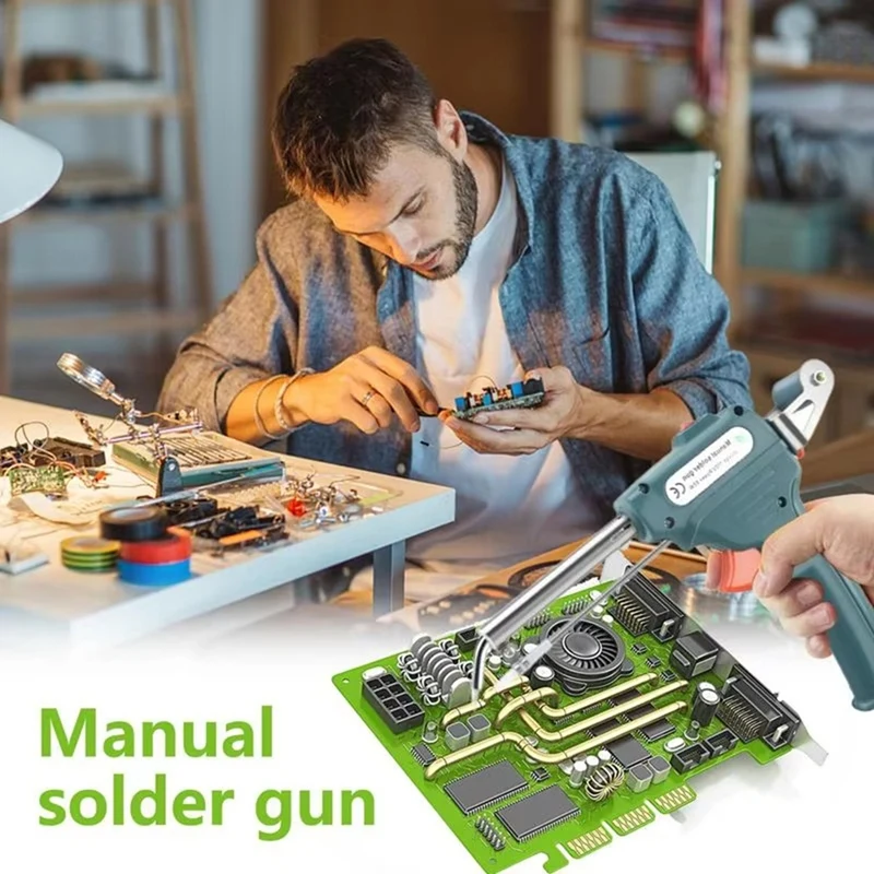 

Handheld Solder Iron External Heating Manual Welding Kit Adjustable Temperature Precision Welding Tool UK Plug