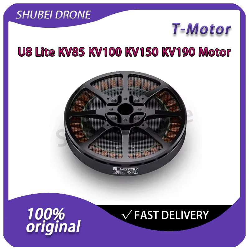 T-MOTOR U8 Lite L Series Brushless Motor KV85 KV110 KV150 High Efficiency Outrunner Motor for Lift Industrial Photography Drone