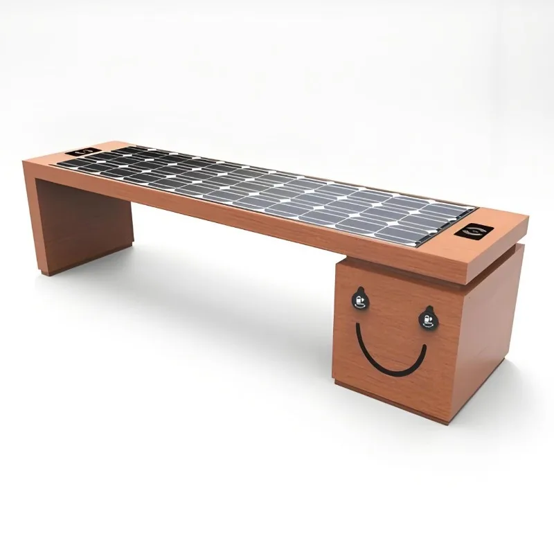 Smartphone wireless charging seats, smart park photovoltaic smart seats