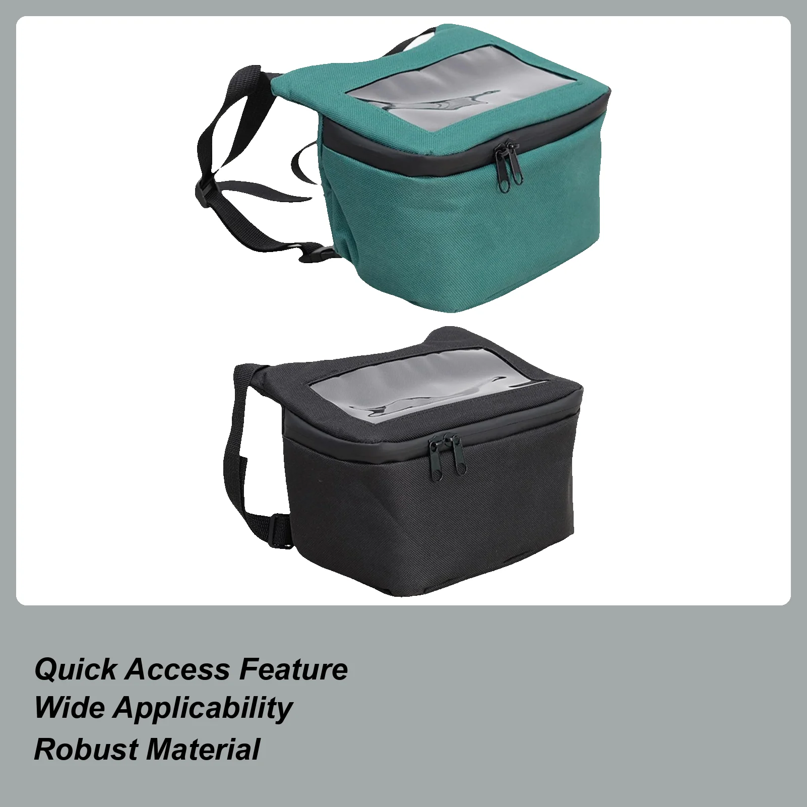 Motorcycle Handlebar Bag Waterproof Front Pouch Touchscreen Window Motorcycle Storage Bag For Motorbike Scooter Key Wallet Phone