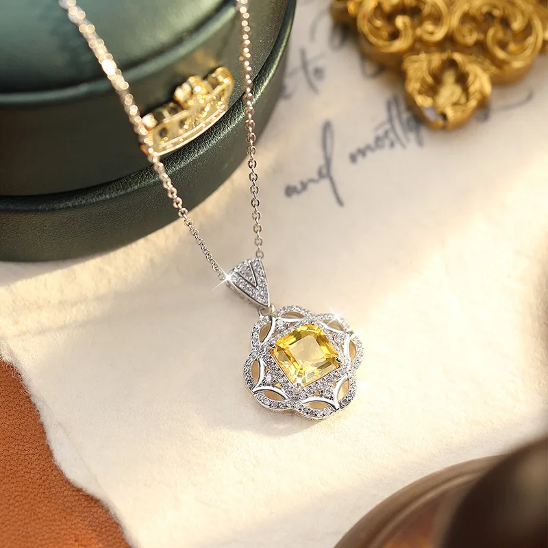 New S925 Sterling Silver Necklaces with Crystal Pendants Are on Live Stream on Tiktok