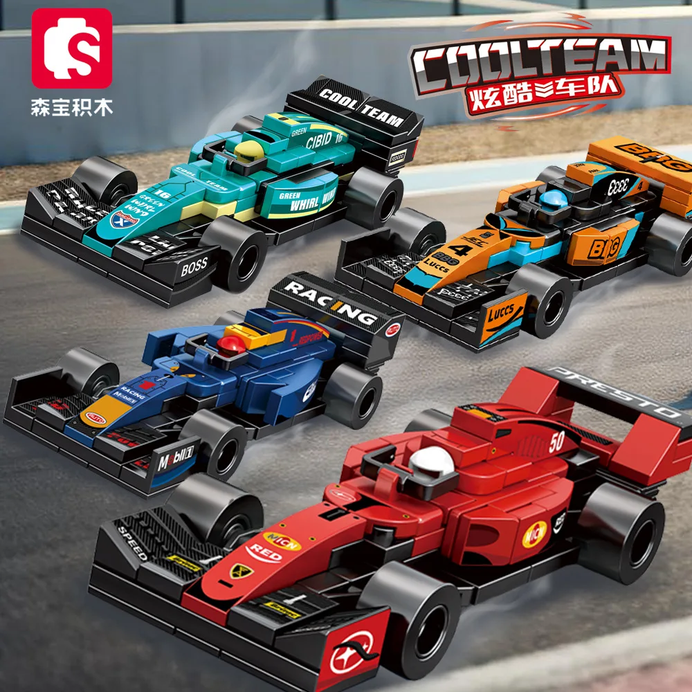 

SEMBO BLOCKE 714352 F1 Racing Car Building Blocks Cool Fleet Puzzle Toy Gift for Boys