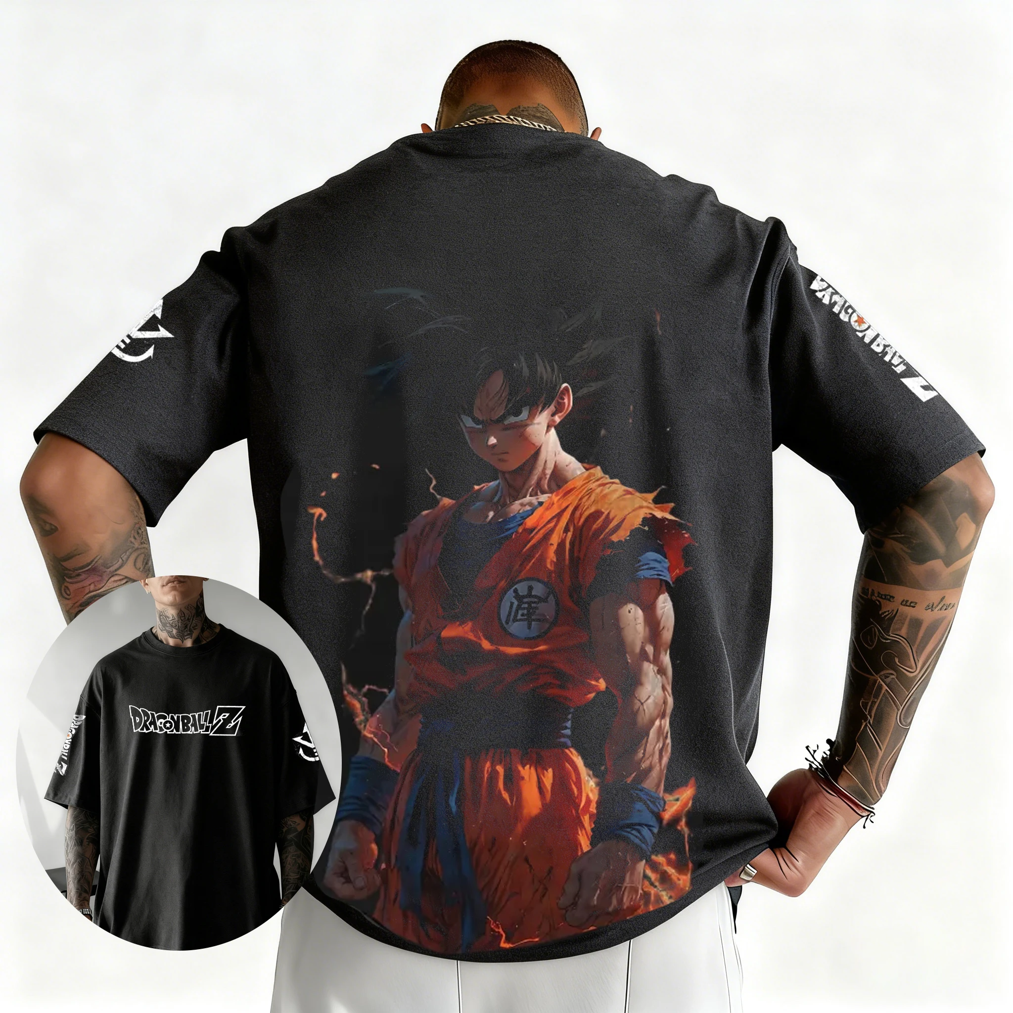 Dragon Ball Japanese Anime Printed Men's T-Shirt Majin Buu Boys Children Harajuku Short Sleeve Kids Goku T-shirt Summer Clothing