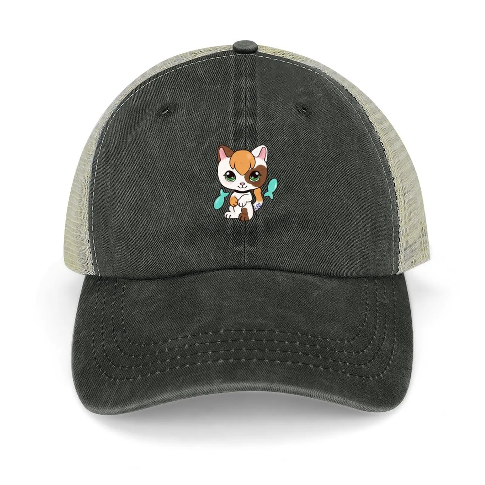 

Бейсбольная кепка LPS Calico Cat, кепка для рыбалки, роскошная кепка с помпоном, мужские шапки, женские шапки