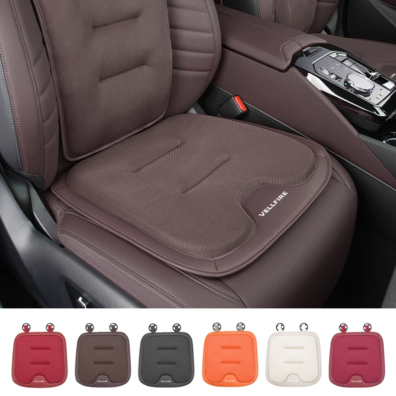 Car Logo Seat Ice Silk Cushion Leather Breathable Seat Pad Accessories For Toyota Crown S170 S180 S200 S21 JZS171 JZS171W JZX175