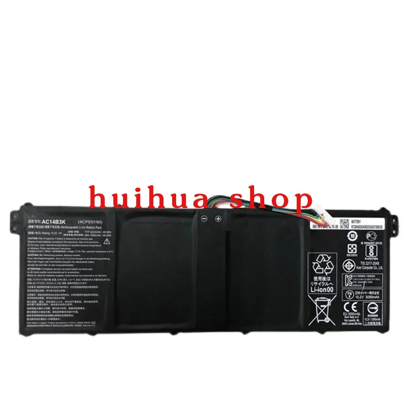 

AC14B3K Аккумулятор для ноутбука Acer Aspire R5-571T R5-571TG S14 CB3-511 Swift 3 SF314-51 R 11 R3-131T S14 15,2 В 3220 мАч