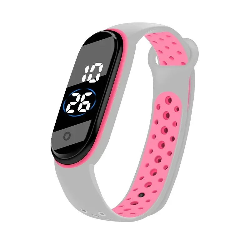 Reloj deportivo de moda para mujer, relojes digitales Led para niños, relojes de silicona resistentes al agua para estudiantes, relojes de pulsera Unisex, reloj