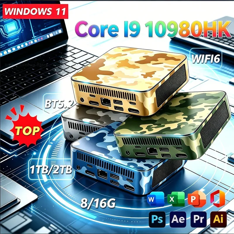 新型mini-pc-windows-11-pro-core-i9-10980hk-16gb-ram-1tb-2tb-ssd-wifi-6-bt52-4k-hd-ミニゲーミング・オフィス・学習用pc