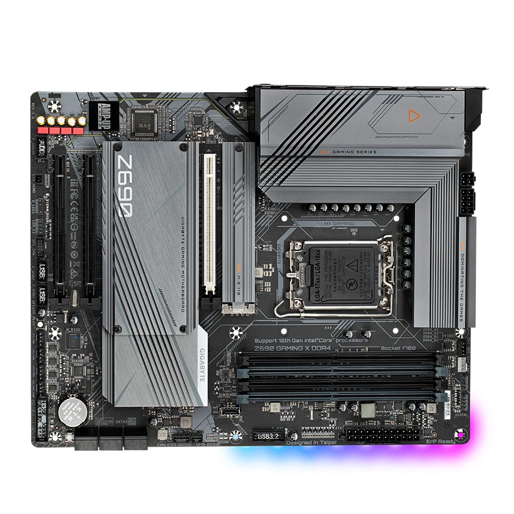 Imagem -04 - Gaming x Ddr4 Mainboard Soquete Lga1700 Usa o Chipconjunto Intel Z690 Suporte I912900k I7-12700k Cpu Ddr4 Atx Gigabyte-z690