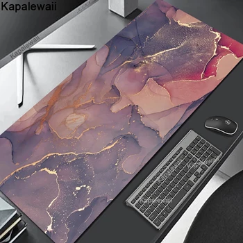 Extended Mouse Pad Colorful Marble Office Mousepad Gaming Speed ​​Keyboard Pads Table Carpet Computer Desk Mat Game Mats