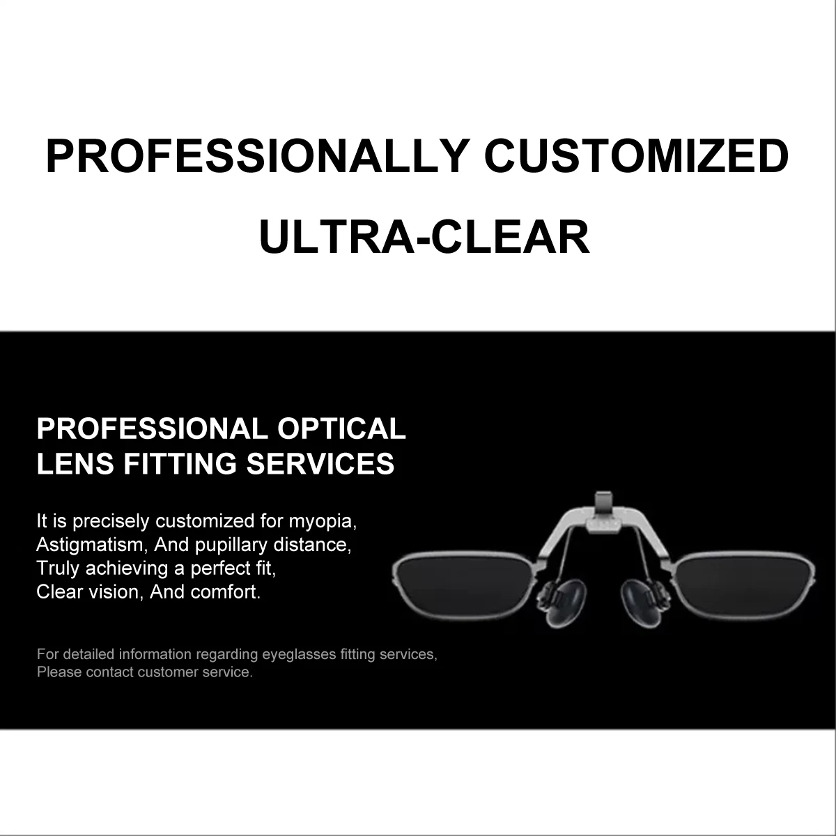 Verschreibungspflichtige Brillengläser für Xreal Air/Air 2/Pro/One AR Smart Glasses, individuelle Gläser für Myopie, Hyperopie, Astigmatismus, Anti-Blau-Brillen – Detail 7