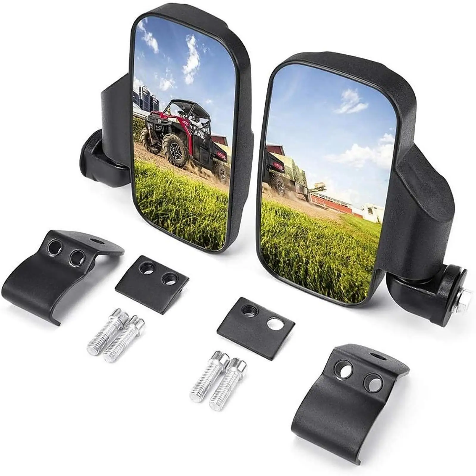 UTV Side Mirrors Stable ATV Side View Mirrors for Can-am Maverick Trail