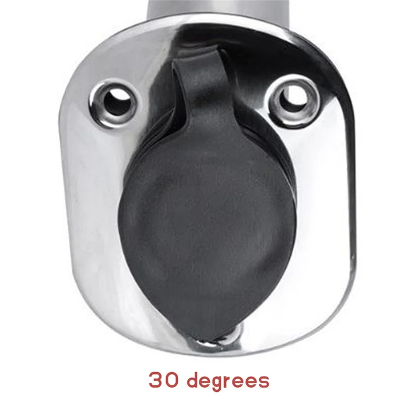 

ABHS-2X 30 Degree Fishing Pole Stand Stainless Steel Embedded Mount Fishing Rod Holder For Boat Accessories Marine
