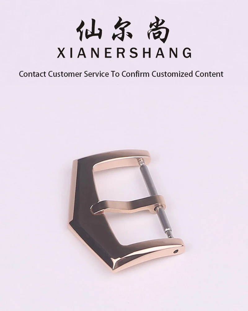 XIANERSHANG Custom P-ATEK P-HILIPPE Watch Clasp 20MM 18MM 16MM 14MM Fine Polishing Stainless Steel Pin Buckle Belt Needle Buckle