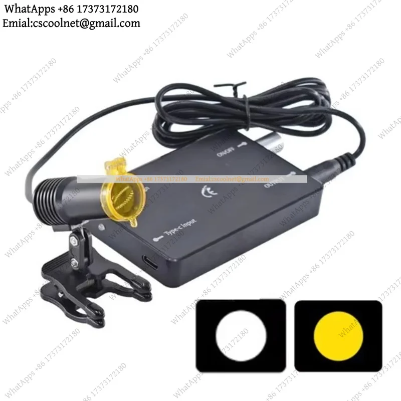 JS02 Dental ENT LED Headlight Wired 3W 5W Optional Surgical Headlamp Clinical Examination Light Medical Lighting Equipment