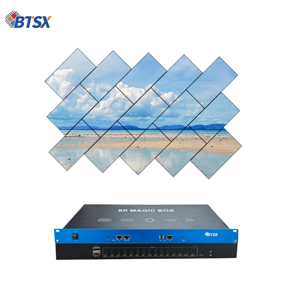 8K60 Magic Control Box Integrates Playback, Splicing Effects 15-Screen Any Shape 64G Built-in for Instant Creative Display