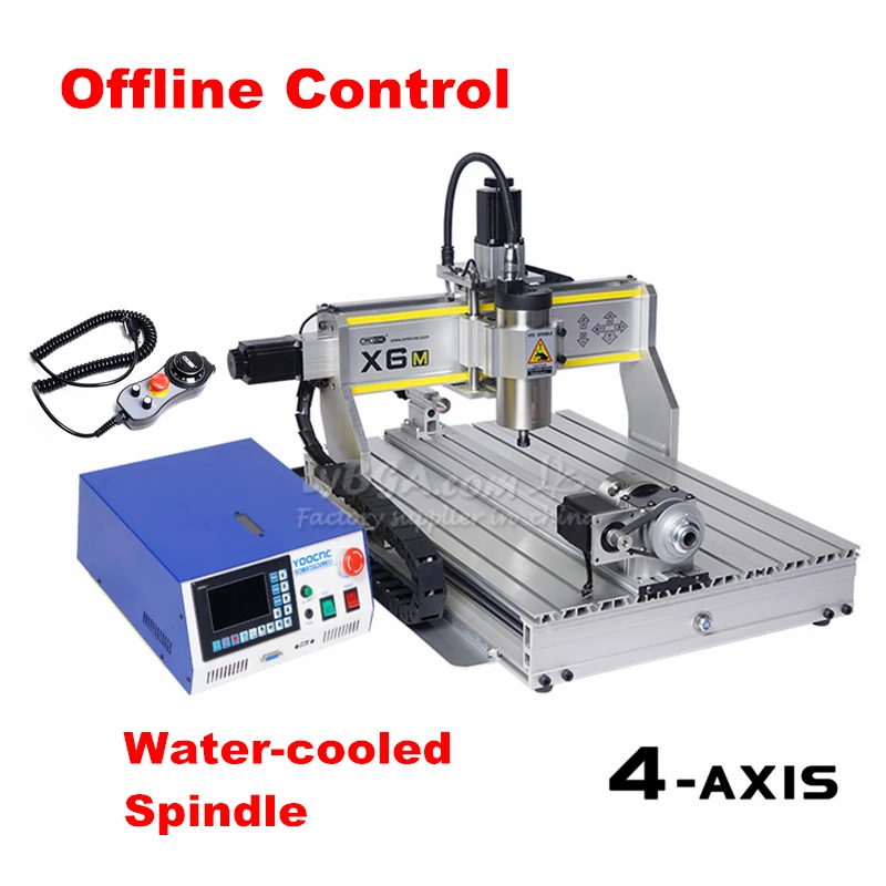 Offline XC X6M Engraving Machine Engraver 1.5kw Water/Air-Cooled Spindle Optional 3/4 Axis for Hardwood 220V 110V for Metal PCB