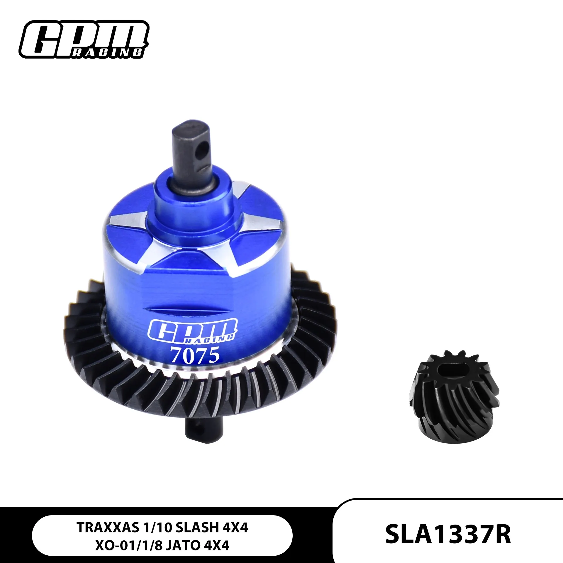 GPM Rear Complete Differential for Traxxas 1/10 Slash 4x4 Rustler 4x4 VXL XO-01 Slash 4x4 LOW-CG Hoss 4x4 VXL 3S 1/8 Jato