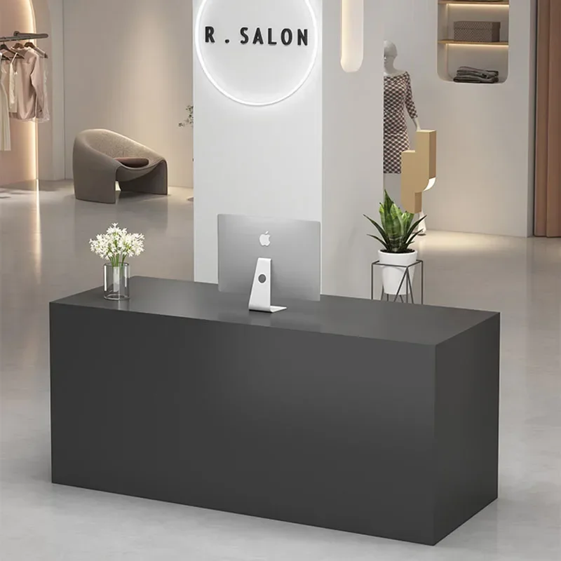 Shop Counter Aesthetic Salon Reception Furniture Hairdressing Cashier Table Desk Modern Restaurant Front Bank Stores Luxury Cafe