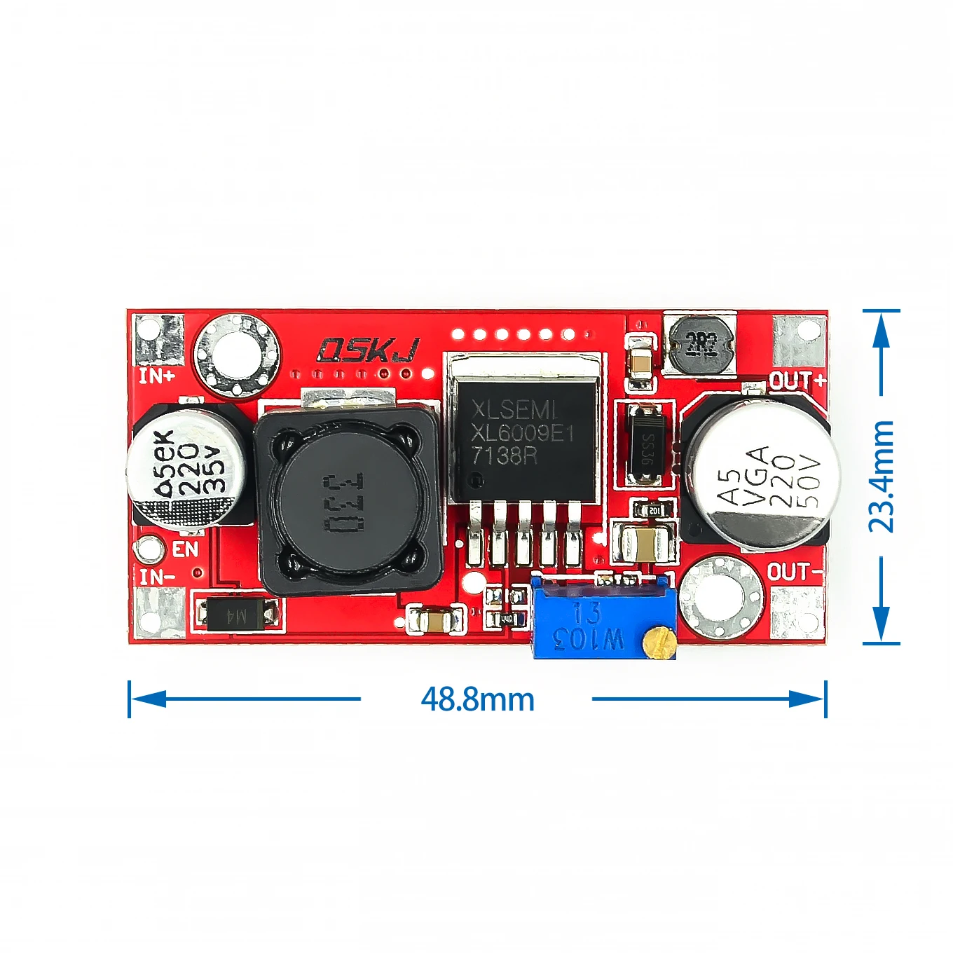 RED !!! Boost Buck DC-DC Adjustable Step Up Down Converter XL6009 Power Supply Module 20W 5-32V to 1.2-35V