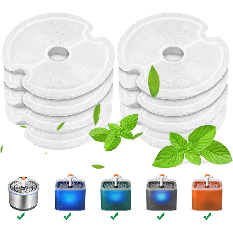 Replacement Filters for Cat Water Fountain Filters Replacement Filter Multi-Filtration System Activated Carbon Filter
