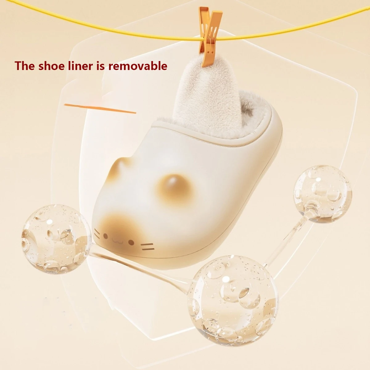 العلامة التجارية الفاخرة متعة تصميم هريرة أحذية للنساء 2025 جديد مقاوم للماء القط نِعال من الفراء المنزل قباقيب البغل المسطحة مع قاع باو باتن #3