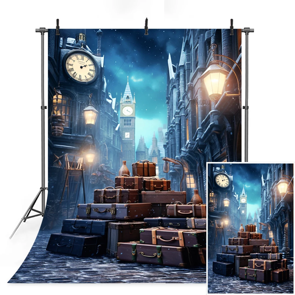 Magic College Style Halloween Backdrops For Photography Castle Backgrounds Baby Shower Photo Photographic Studio Shoots Props