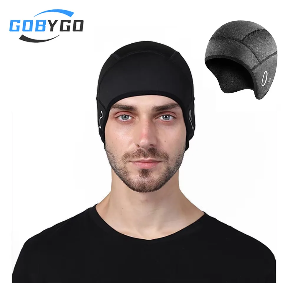 Cycling Cap Eyeglass Hole Winter Warm Helmet Windproof Outdoor Sports Skiing Motorcycle Riding Hiking Bike Hat Headwear Men