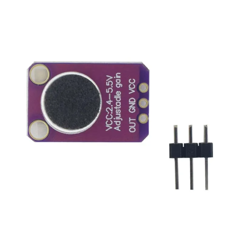 MAX9814 Microphone AGC Amplifier Board Sound sensor Module Auto Gain Control Attack for Arduino MAX4466 PCB Board Diy Kit image 2