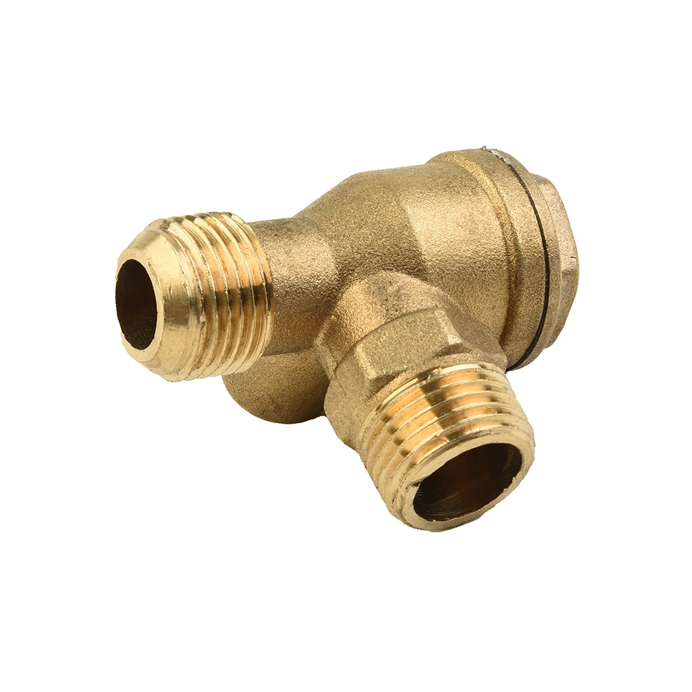 Brand New Check Valve 20*20*10mm 3 Port Accessories Brass Connector Tool High Quality Male Threaded Nickel Plating