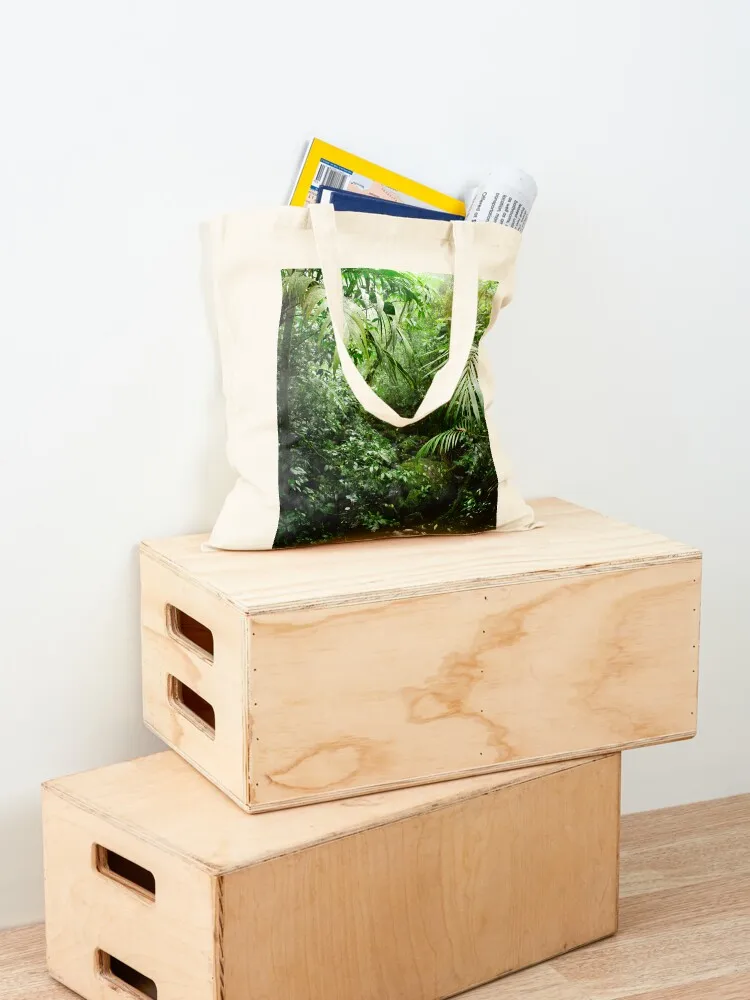 Misty Rainforest Creek Tote Bag tote bag men shopping bag logo Lady bags luxury women