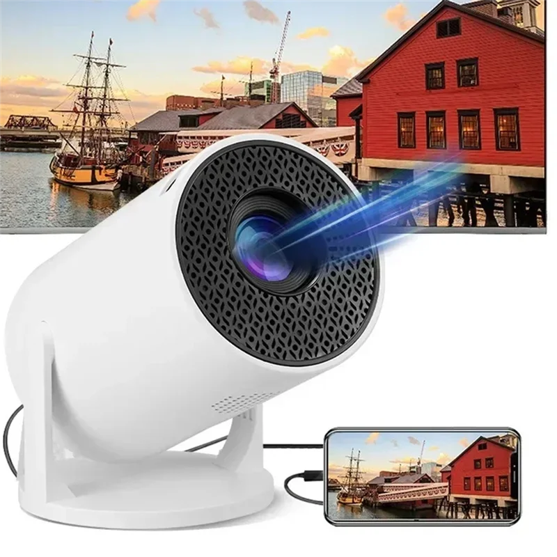 

【IN Stock】Wireless Fidelity Portable Movie Projector 1080P LED 270° Adjustable For Android Phone USB TV Stick Laptop