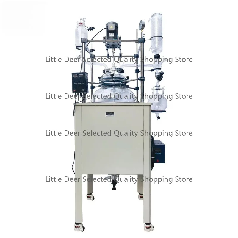 200L Singer Layer Glass Reactor with High Speed Agitator for Chemical