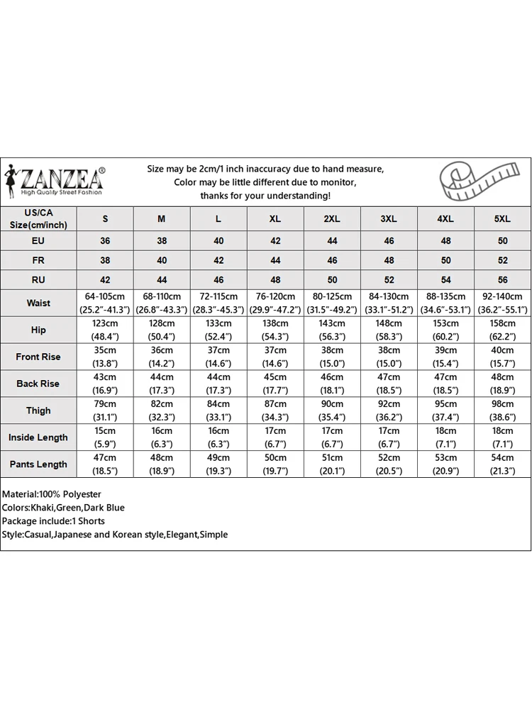 ZANZEA 2024 여름 휴가 바지 여성용 카고 반바지, 스트리트웨어 포켓 탄성 미드 웨이스트 작업복, 캐주얼 루즈 5 쿼터 바지