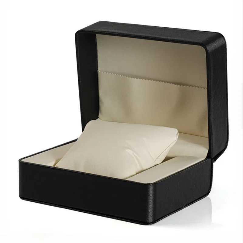 عالية الجودة بولي Leather الجلود المخملية موضة أسود أبيض أحمر برتقالي صندوق ساعة تخزين المجوهرات ساعة السفر عرض التعبئة والتغليف NH35 NH36