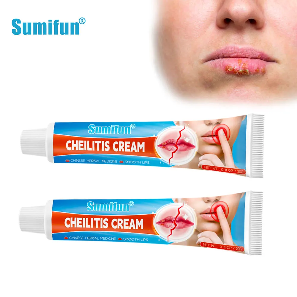 

Sumifun 1Pc Cheilitis Cream Inflammation Treatment Labial Herpes Antibacterial Ointment Chapped Lips Wrinkles Rehydration Women