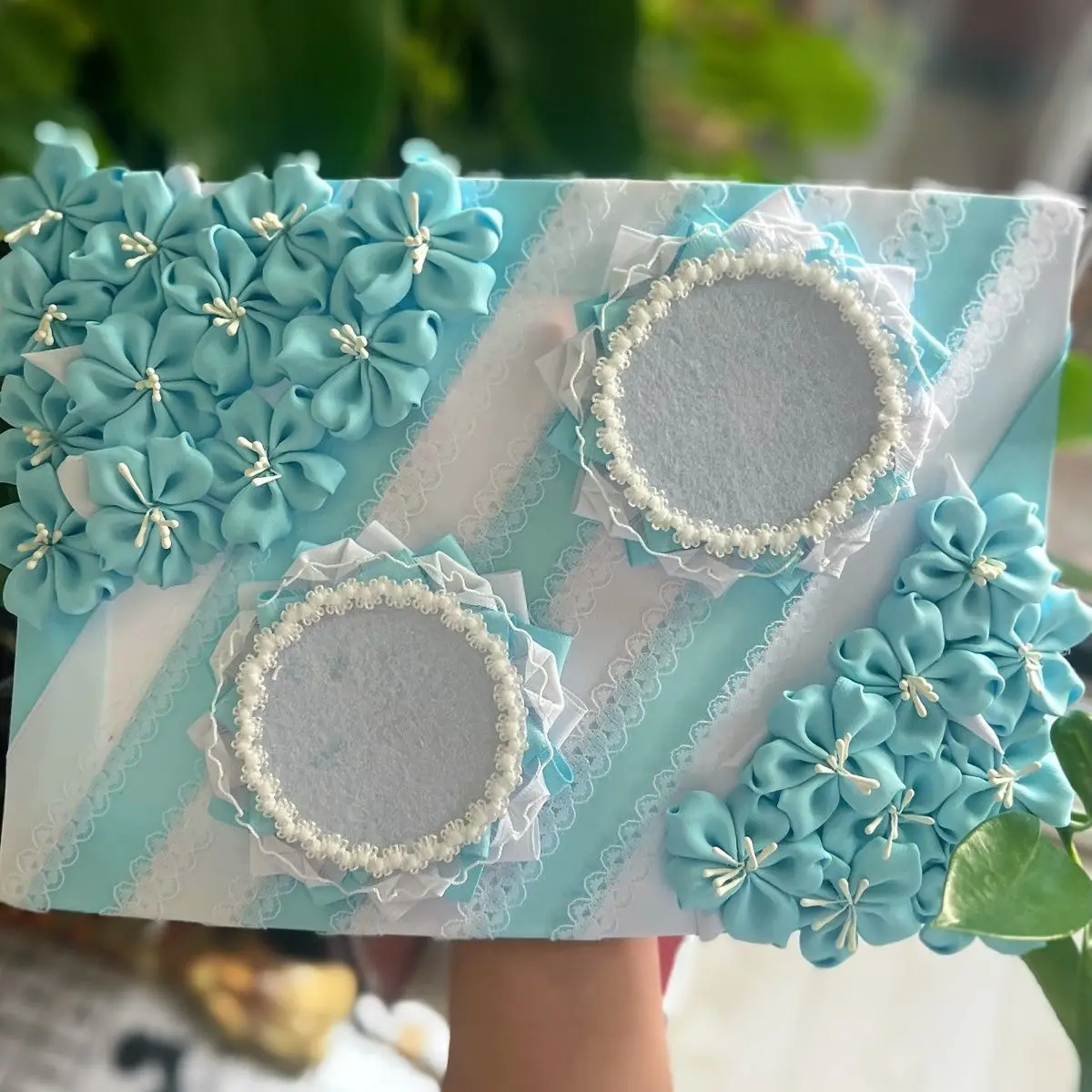 

ribbon Flower Fill Insert Board Cosplay Ita Bag Accessories badge Display Insert Board Decoration Merch