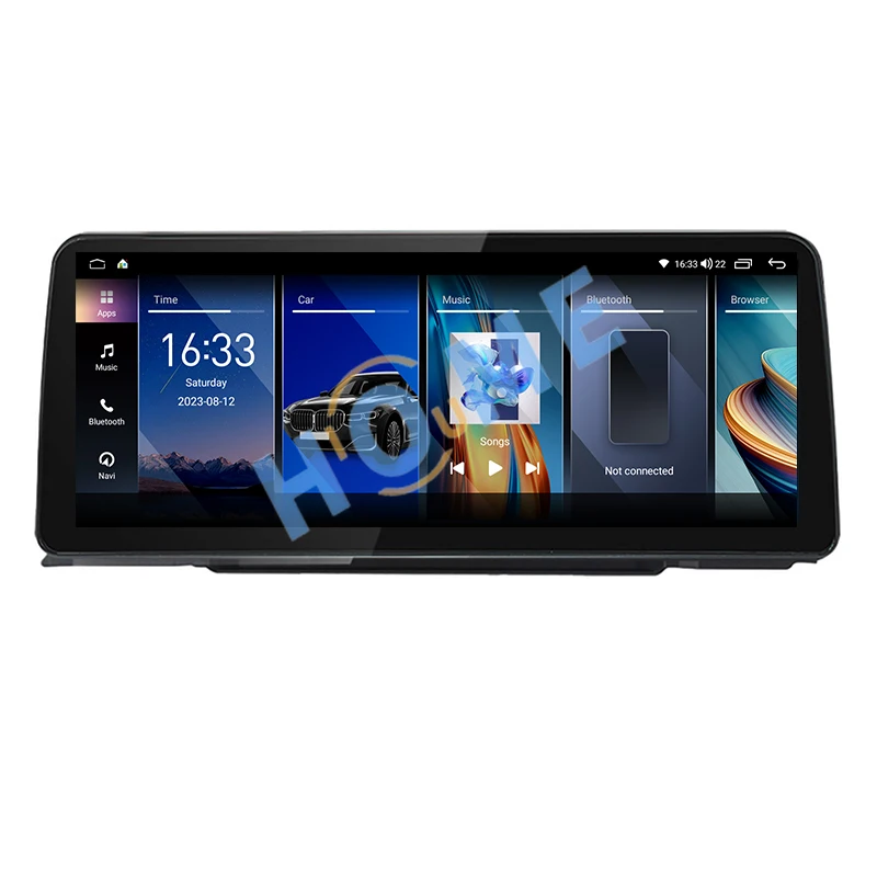 ZJZ 12.5インチ Android 13 8コア 128GB MTK7862 GPSナビゲーション ワイヤレス Apple CarPlay BMW 3/4シリーズ F30 F31 F32 F33 F34 ブルー-t対応