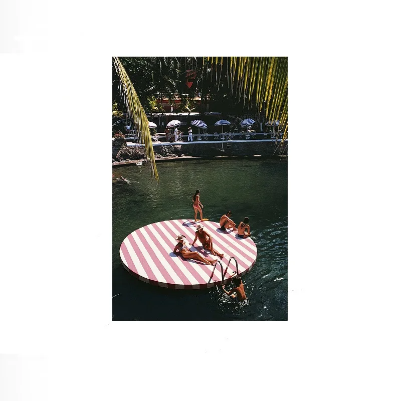 Slim Aarons La Concha Beach Club, Print Art Canvas Poster, For Living Room Decor, Home Wall Picture