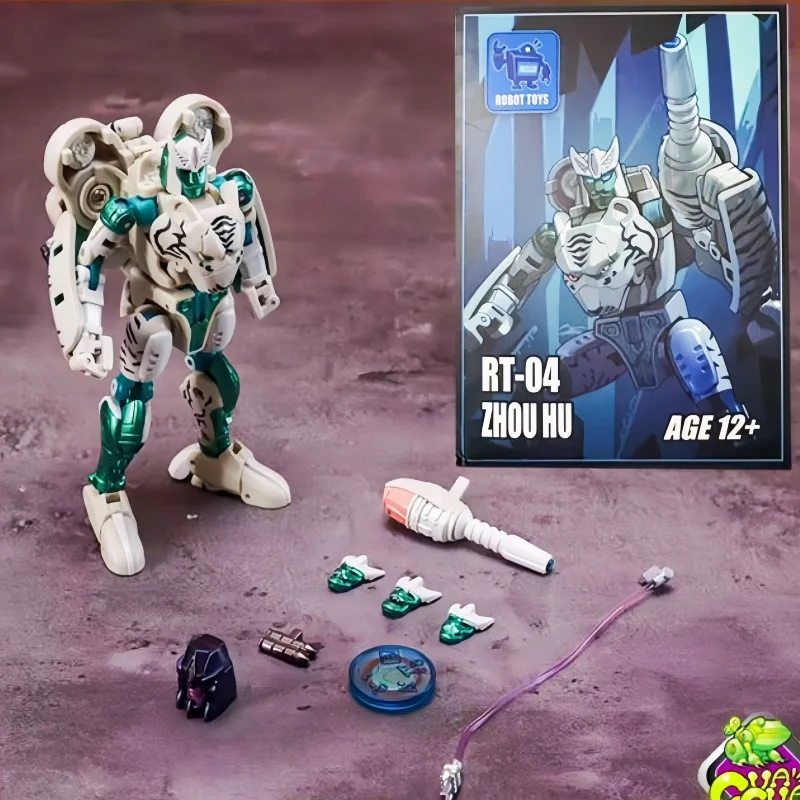 

Tigatron RT-04 Transforming Robot Toy Tiger Warrior Beast Wars Action Figure Collectible Model Statue for Kids And Adults