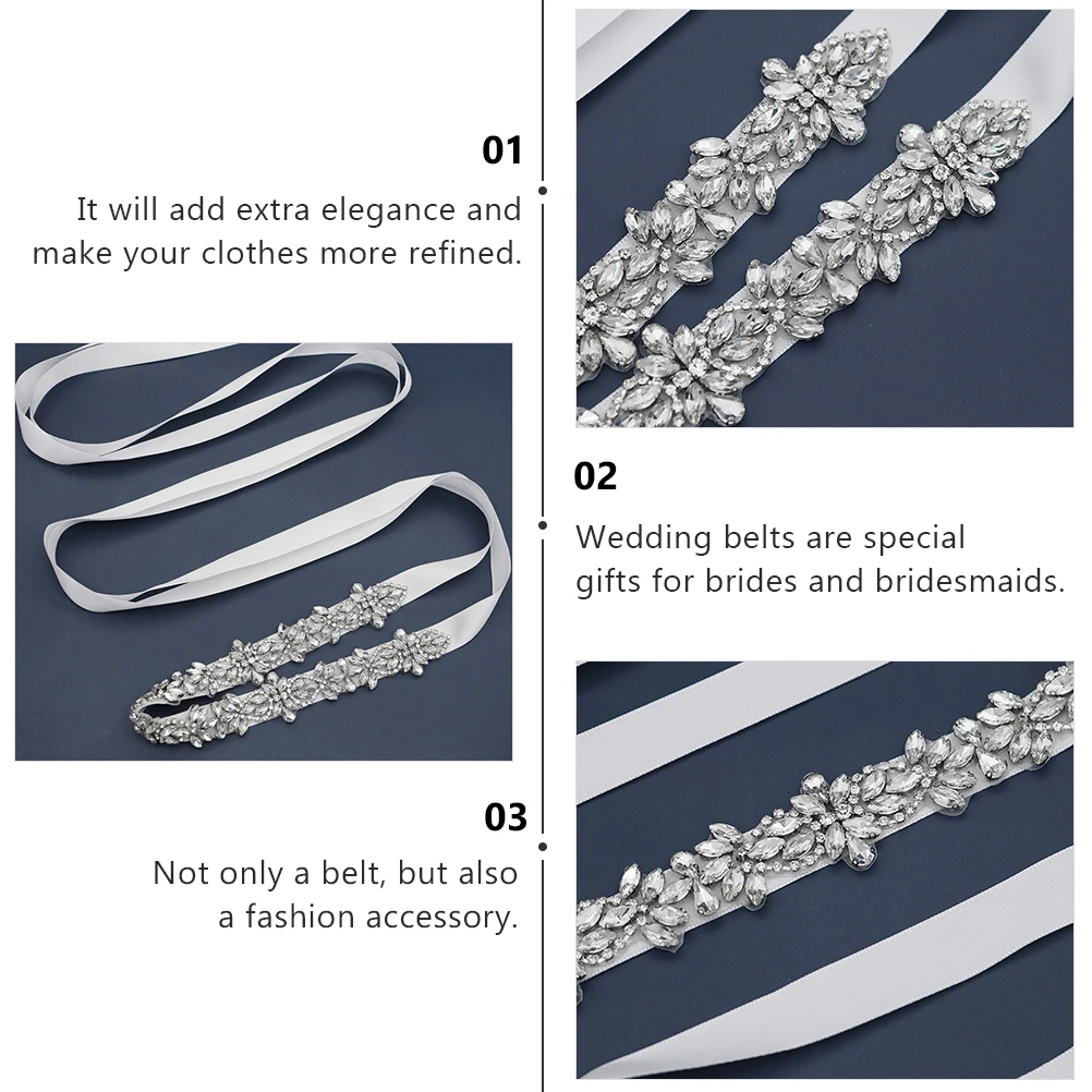 

1pc Rhinestone Wedding Belt Bridal Girdle Chain Garters Waist Band Elegant Sparkling Prom Party Dresses Accessories