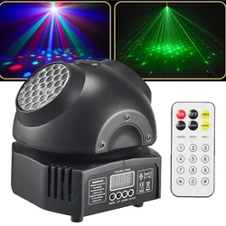 New Mini Party Lights 36W Colorful LED Disco Ball Beam Laser Moving Head Light Remote Control DMX512 For Dj Bar Nightclu Show