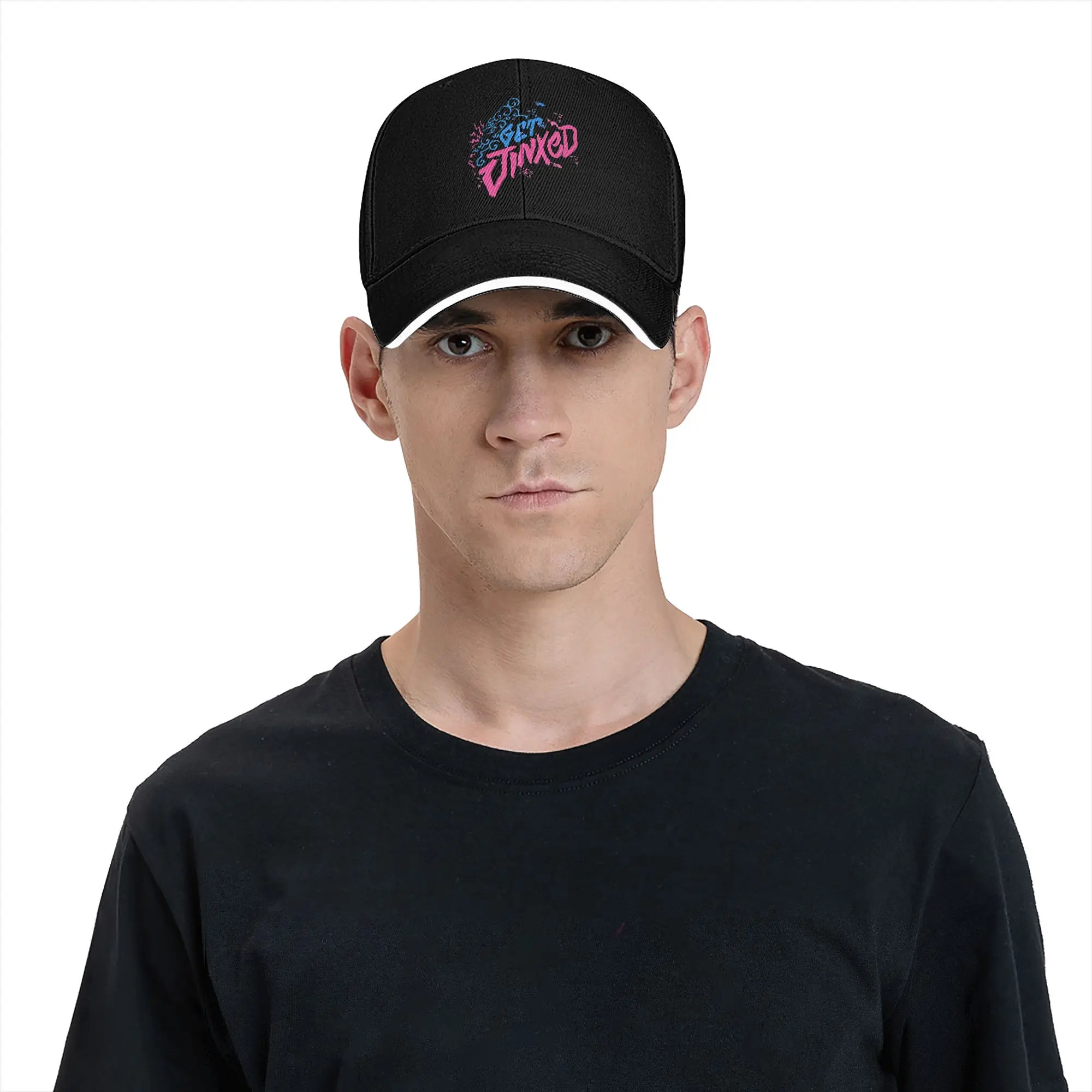 new get jinxed arcane jinx game Golf Cap Merch Leisure  Trucker Hat For Men Women Golf Headewear  Adjustable